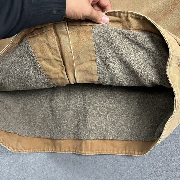 Carhartt Jacket Mens 2XL Ridge Work Canvas Sherpa Line Barn Full Zip Chore - Picture 4 of 6